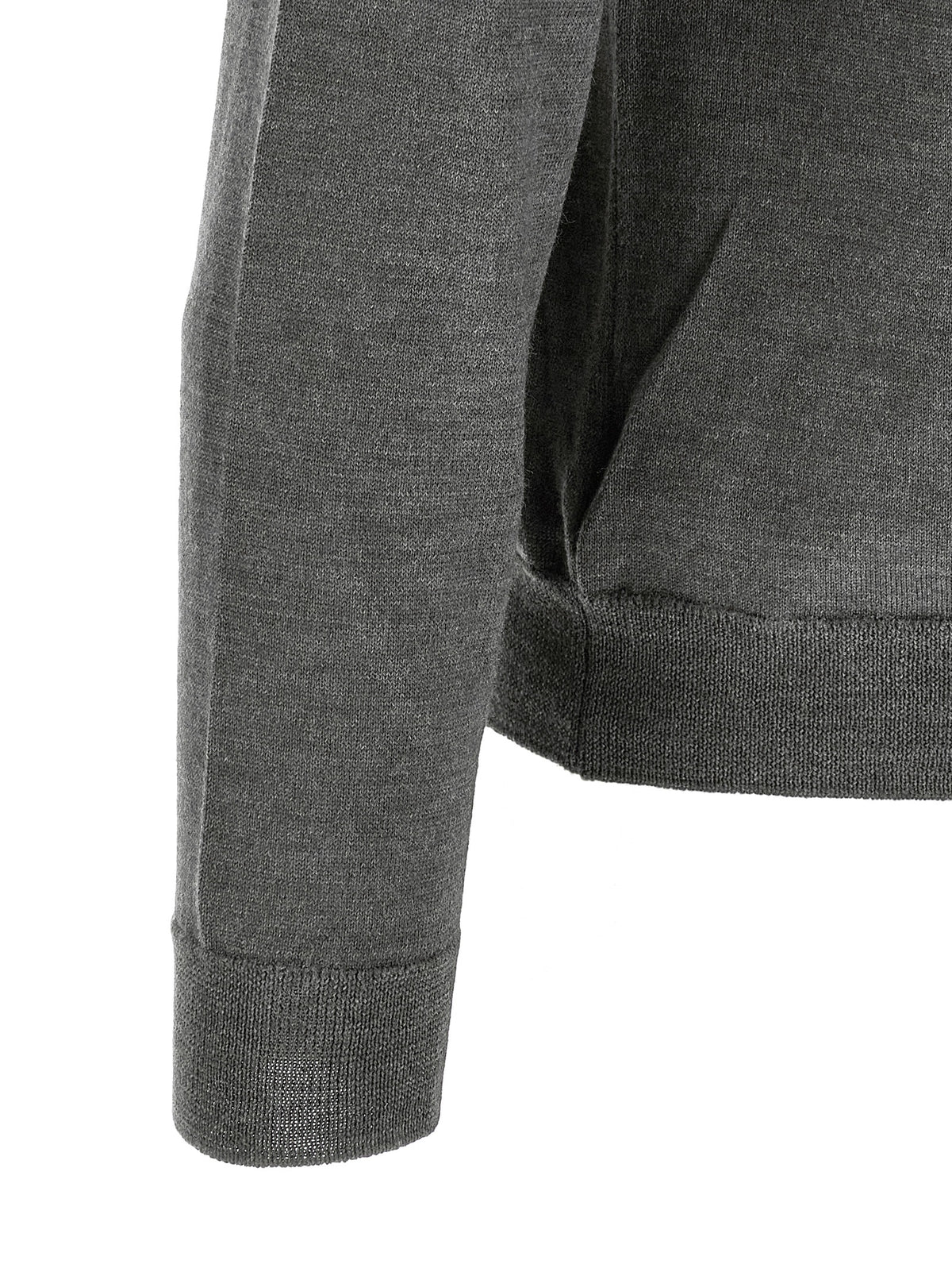 Cardigan ZANONE gris en laine vierge