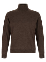 Cardigan ZANONE en laine vierge marron