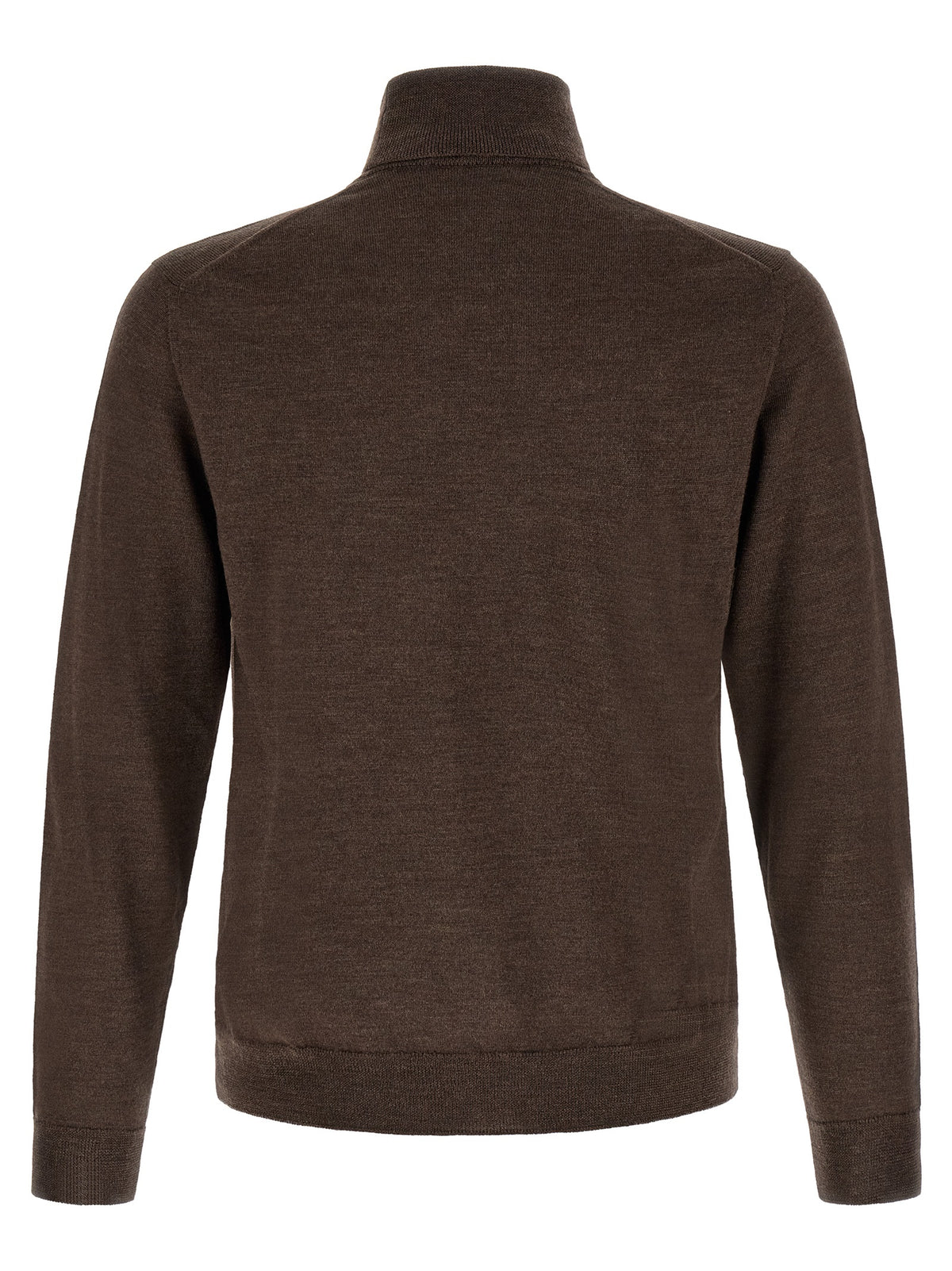 Cardigan ZANONE en laine vierge marron
