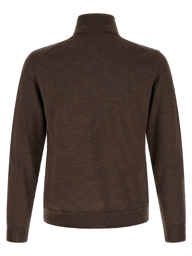 ZANONE Brown Virgin Wool Cardigan