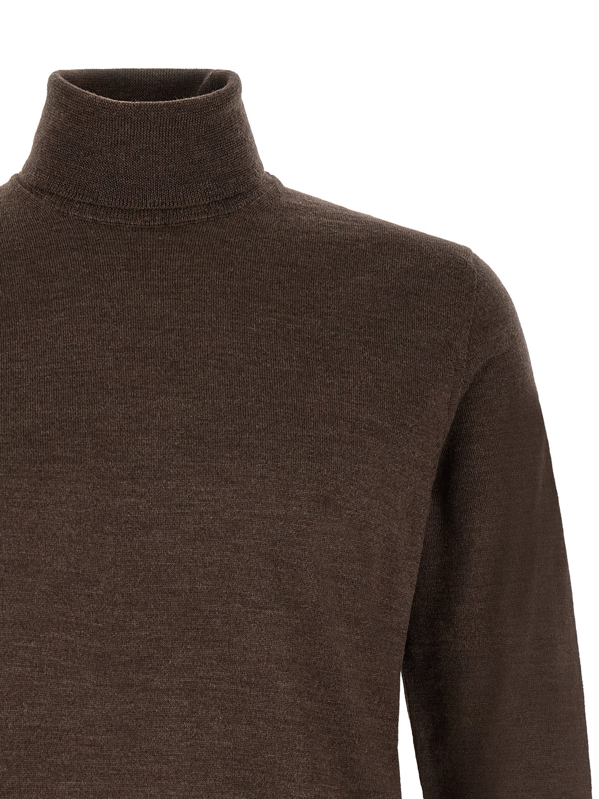 Cardigan ZANONE en laine vierge marron