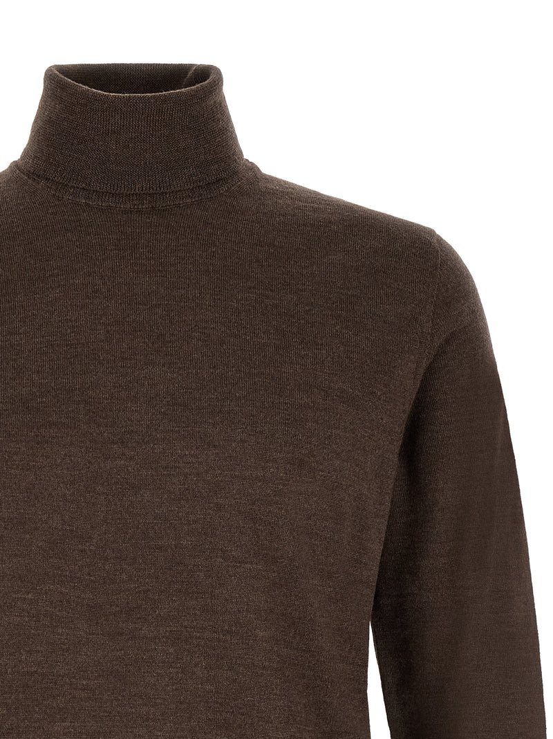 ZANONE Brown Virgin Wool Cardigan