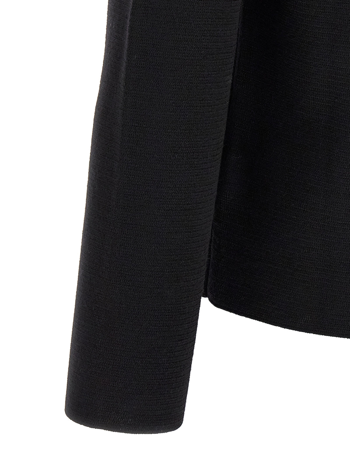 Cardigan ZANONE en laine vierge noire