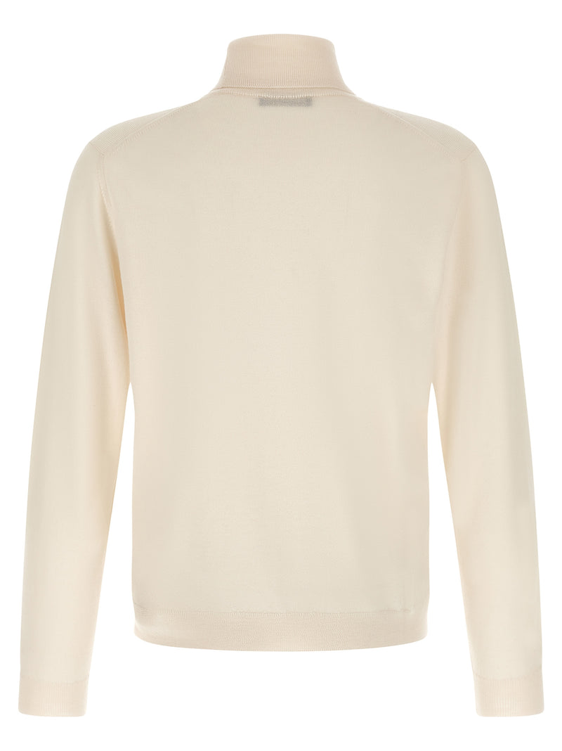 ZANONE White Virgin Wool Cardigan