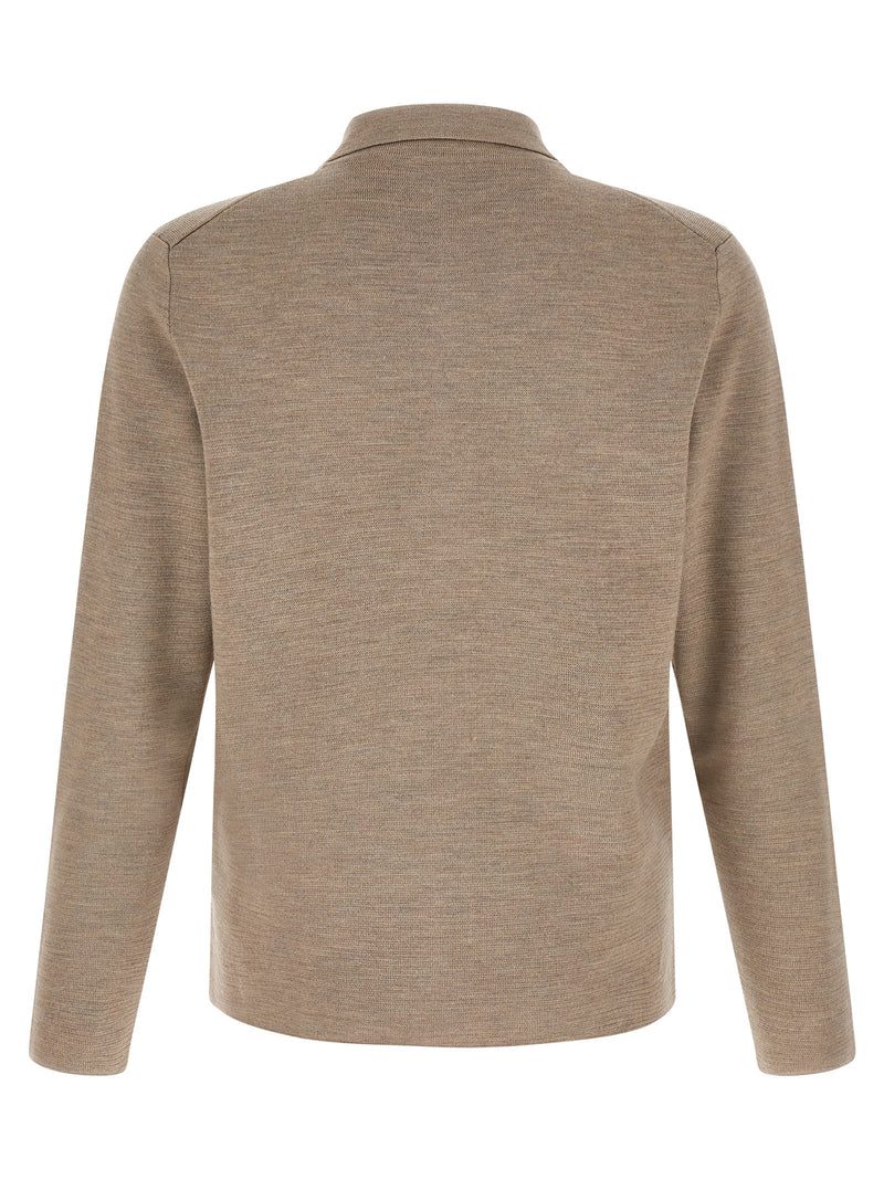 ZANONE Beige Virgin Wool Cardigan