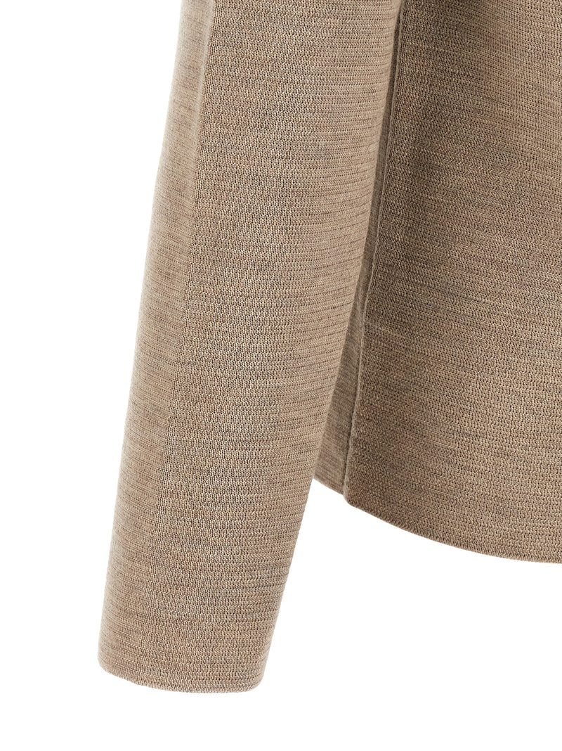 ZANONE Beige Virgin Wool Cardigan