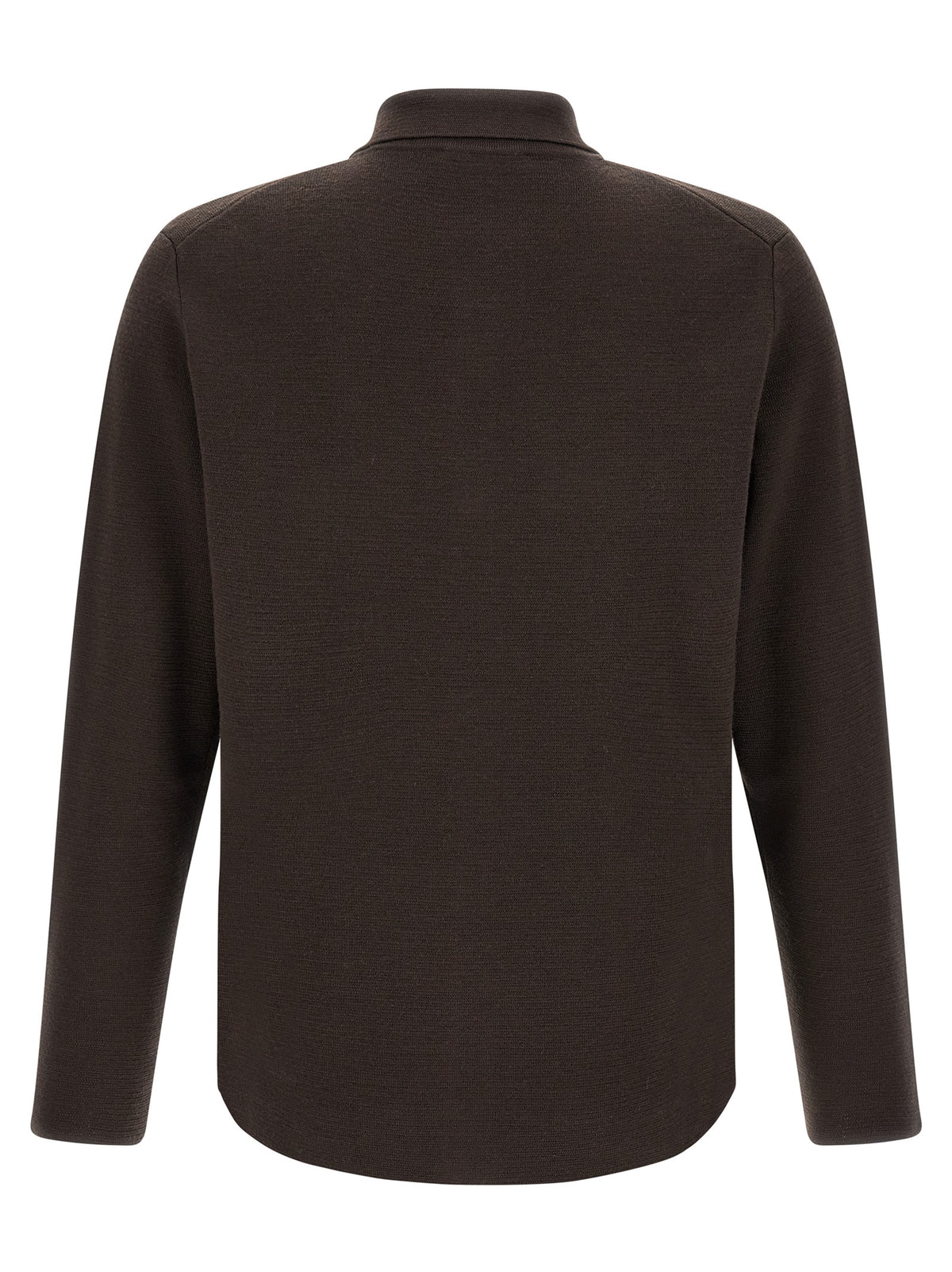 Cardigan ZANONE en laine vierge marron
