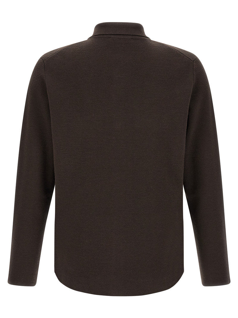 ZANONE Brown Virgin Wool Cardigan