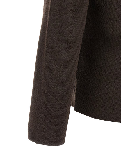 ZANONE Brown Virgin Wool Cardigan