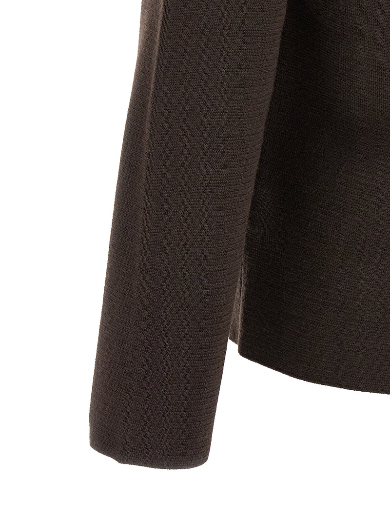 ZANONE Brown Virgin Wool Cardigan