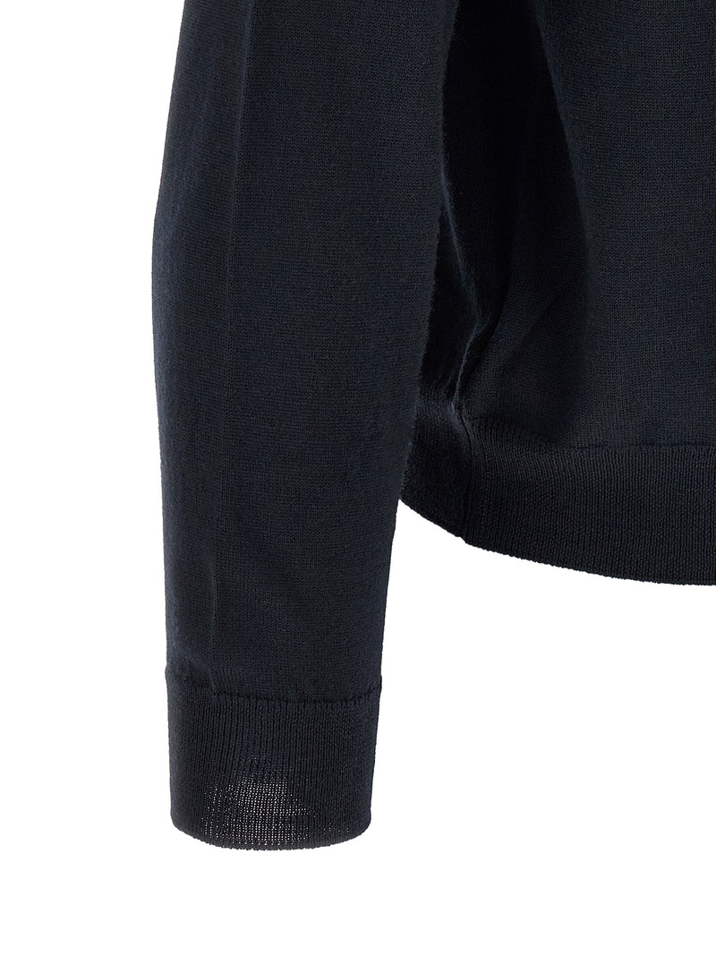 ZANONE Blue Virgin Wool Cardigan