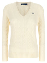 Cardigan en laine blanc Polo Ralph Lauren