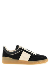 Baskets basses Valentino Garavani en cuir de veau multicolore