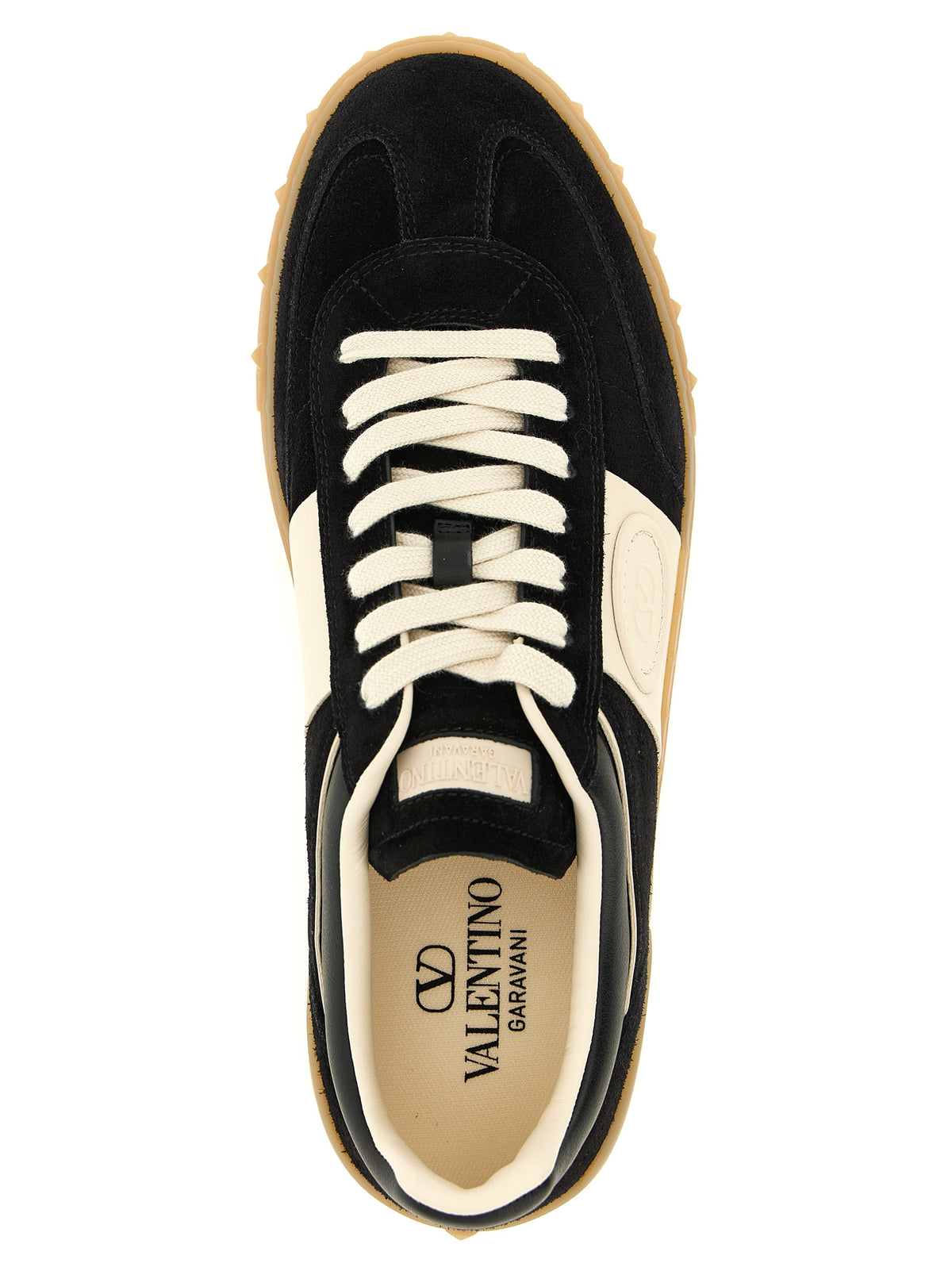 Baskets basses Valentino Garavani en cuir de veau multicolore
