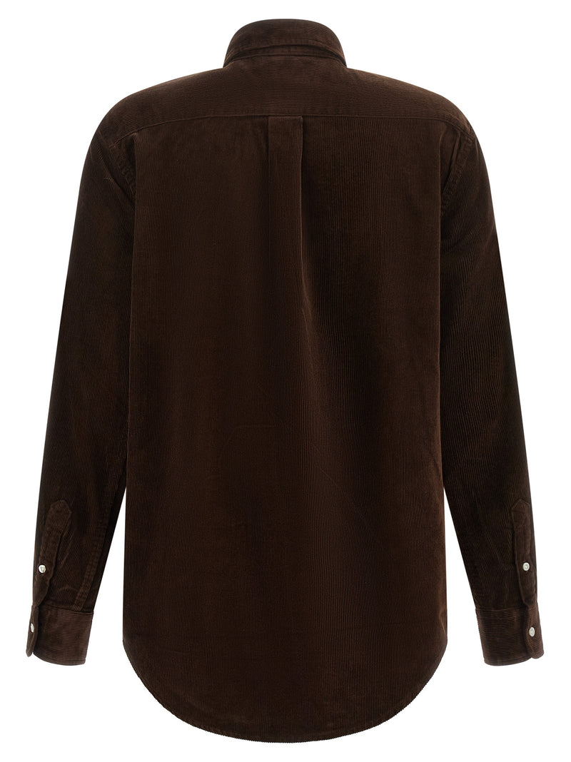 Polo Ralph Lauren Brown Cotton Blouse