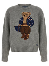 Cardigan en Laine Gris Polo Ralph Lauren