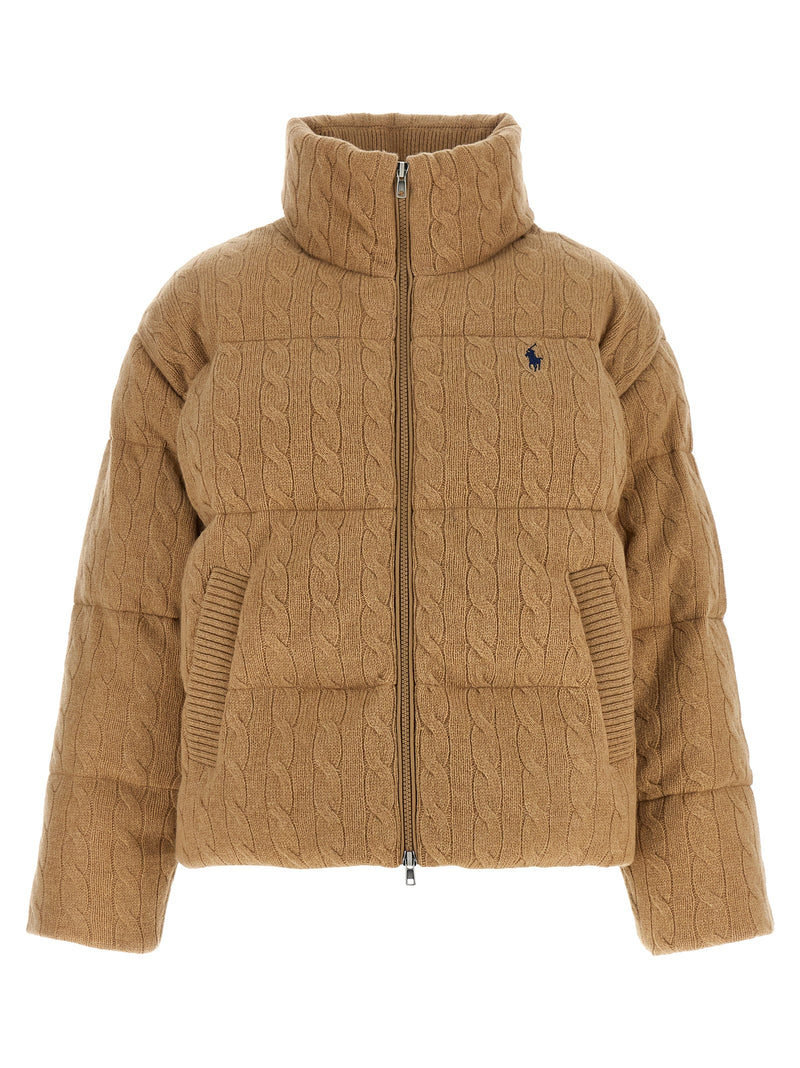 Polo Ralph Lauren Beige Wool Full-Length Jacket