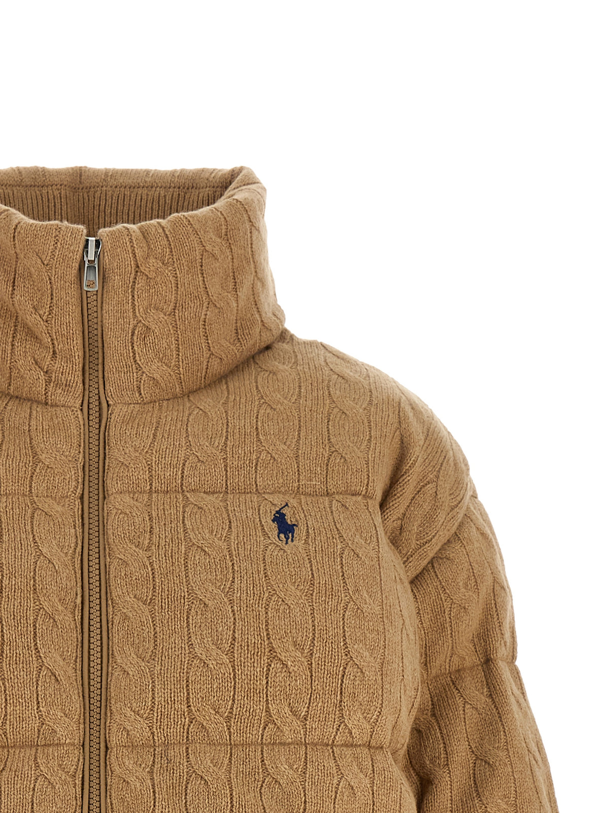 Veste longue en laine beige Polo Ralph Lauren