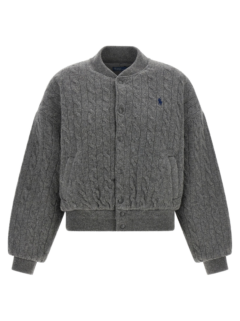 Polo Ralph Lauren Gray Wool Bomber