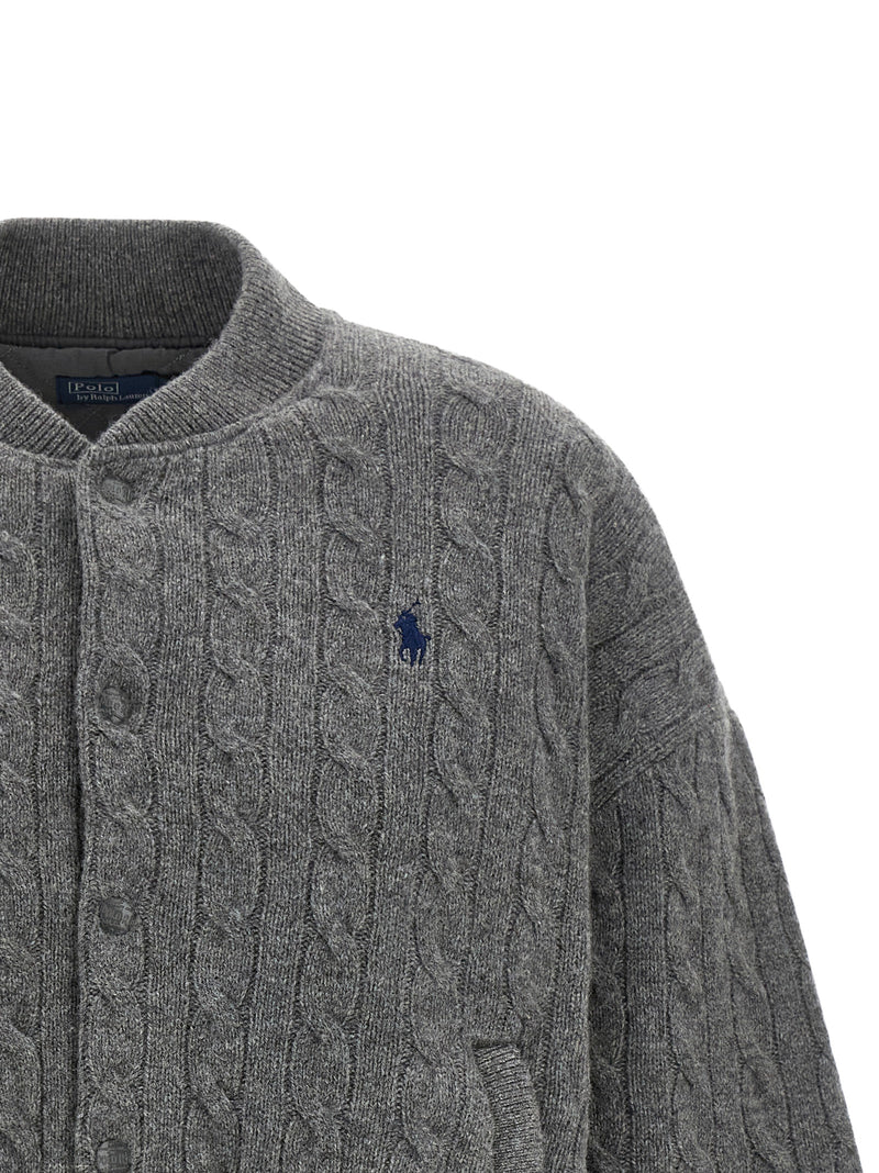 Polo Ralph Lauren Gray Wool Bomber