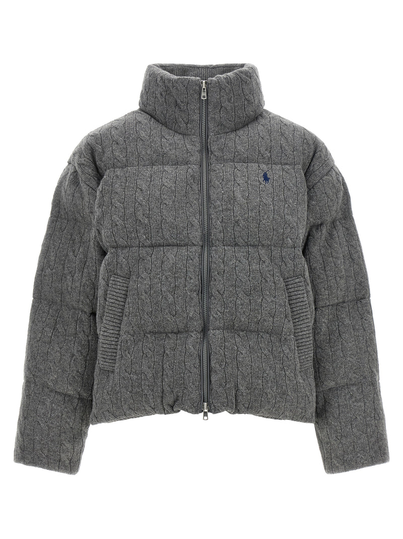 Polo Ralph Lauren Gray Wool Full-Length Jacket