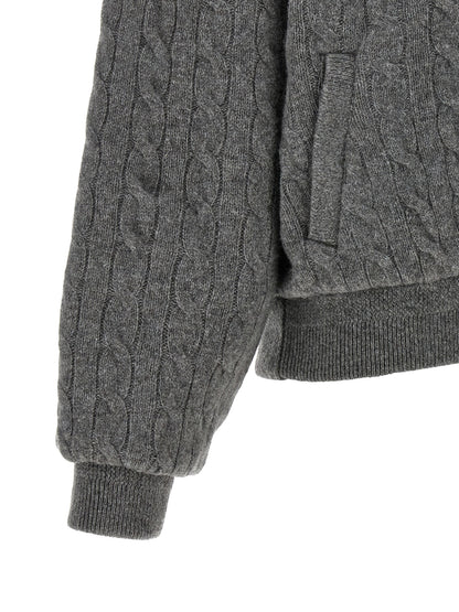 Polo Ralph Lauren Gray Wool Bomber