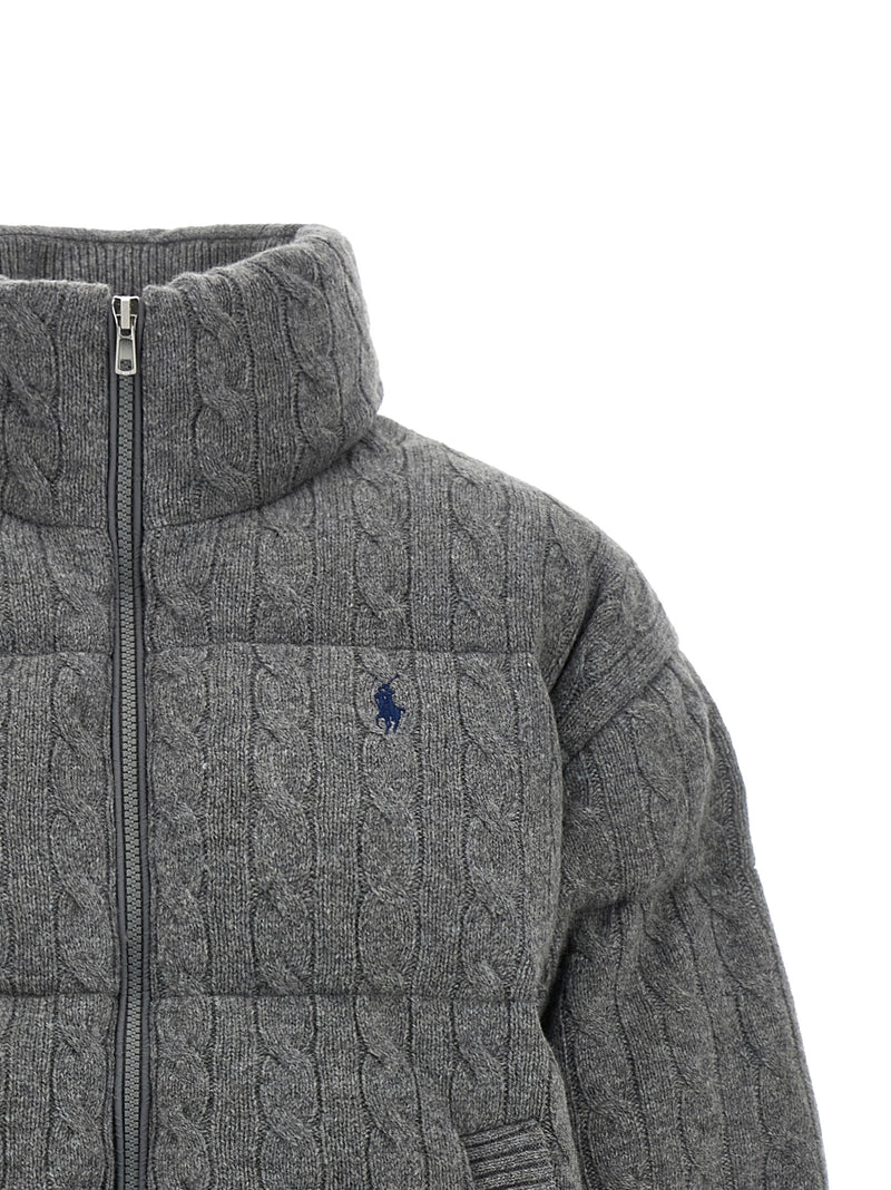 Polo Ralph Lauren Gray Wool Full-Length Jacket