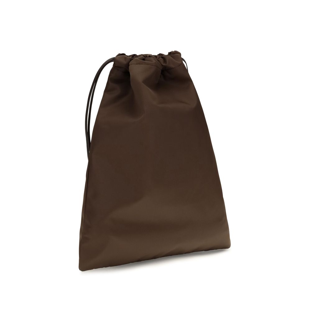 Pochette Prada en polyamide marron
