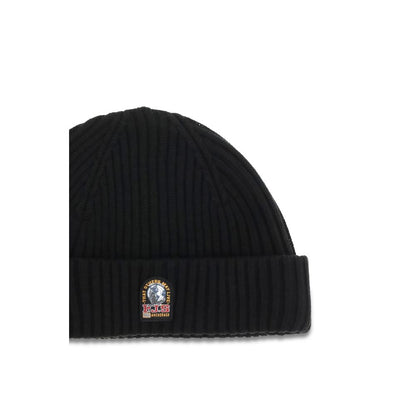 Parajumpers Black Wool Oves Aries Beanie