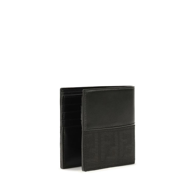 Fendi Black Calf Leather Bos Taurus Wallet