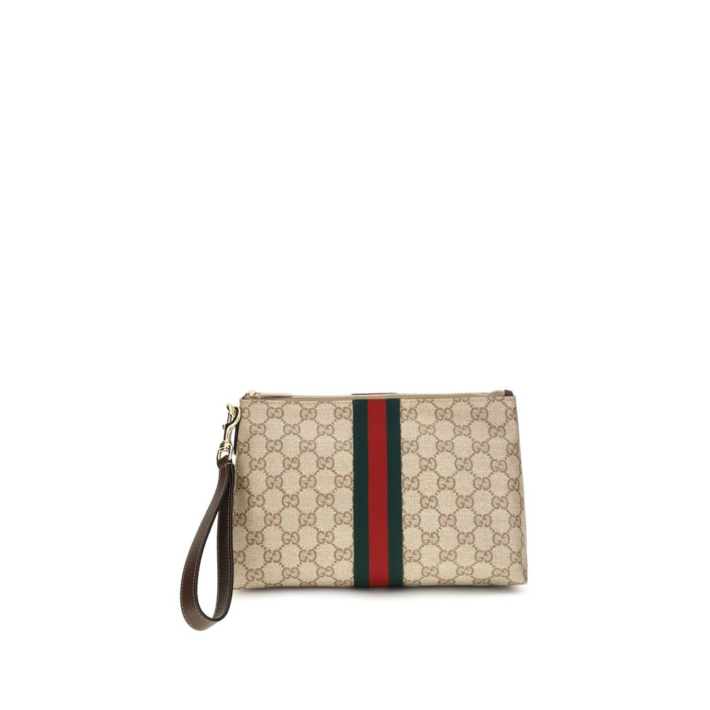 Sac à bandoulière en tissu beige Gucci