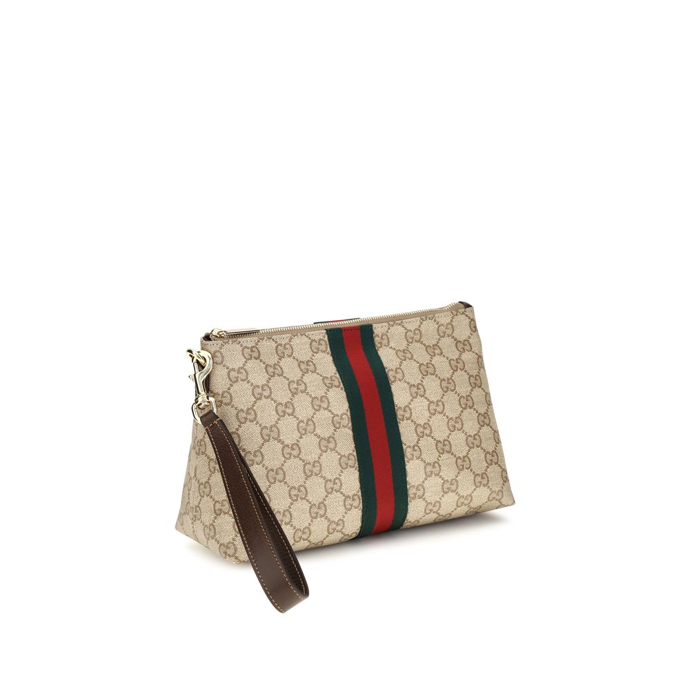 Sac à bandoulière en tissu beige Gucci