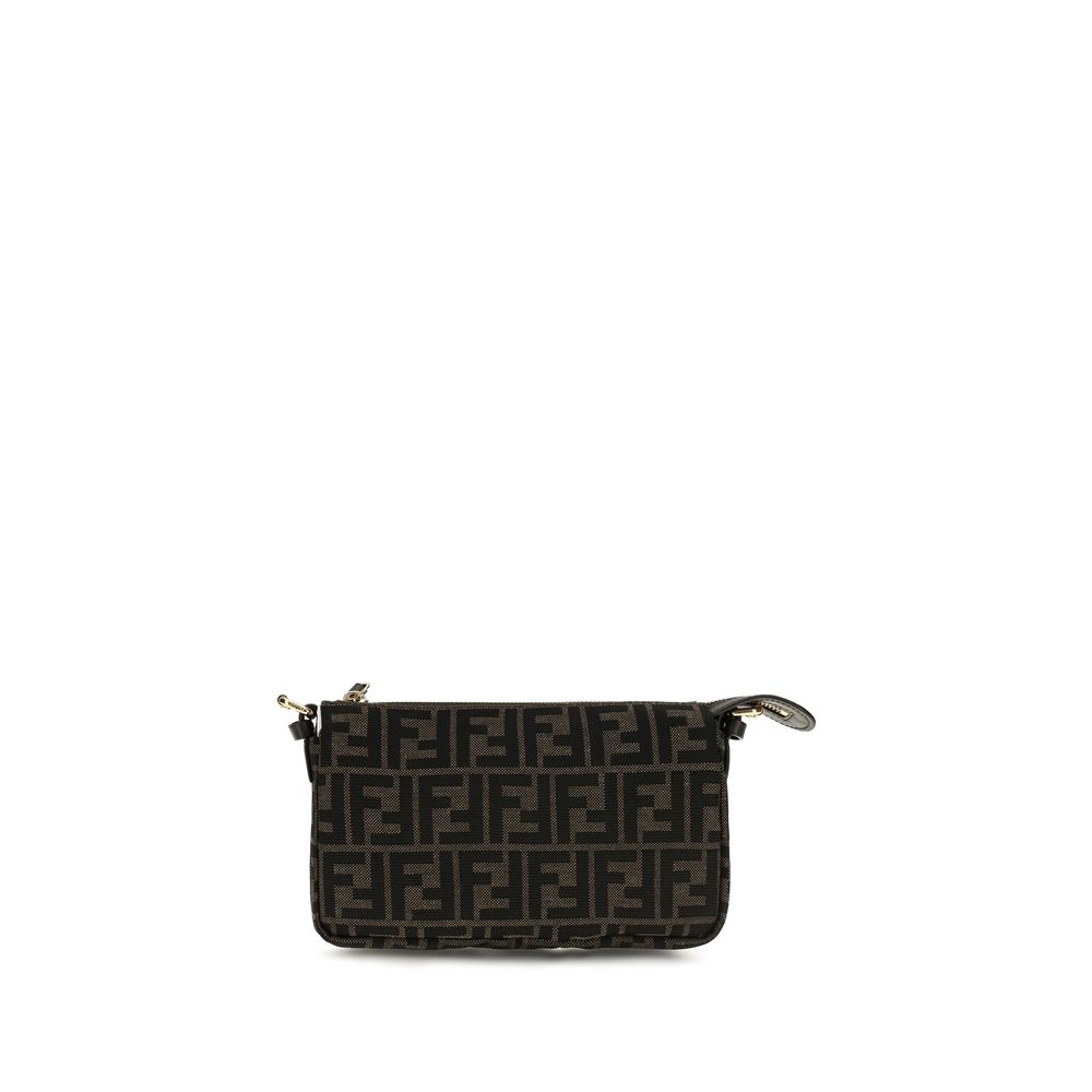 Sac à bandoulière Fendi en polyester marron