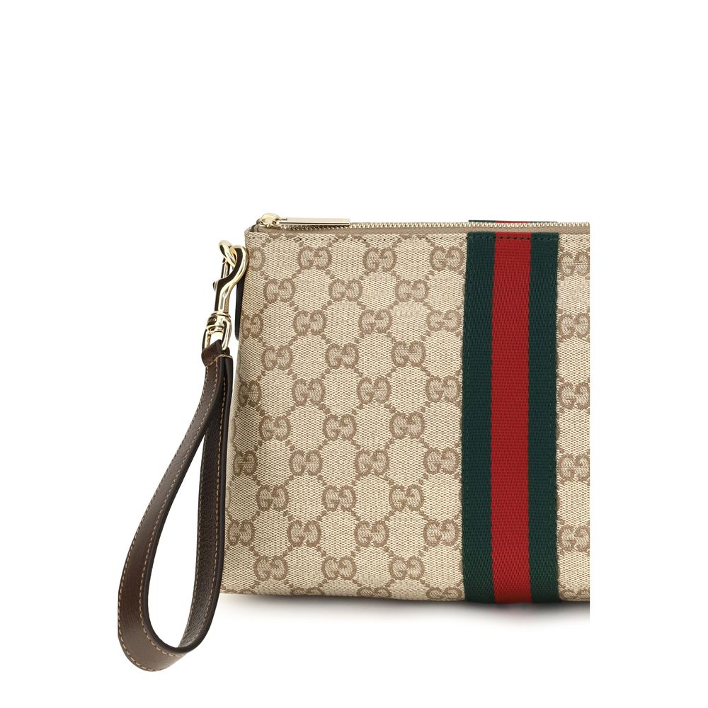 Sac à bandoulière en tissu beige Gucci