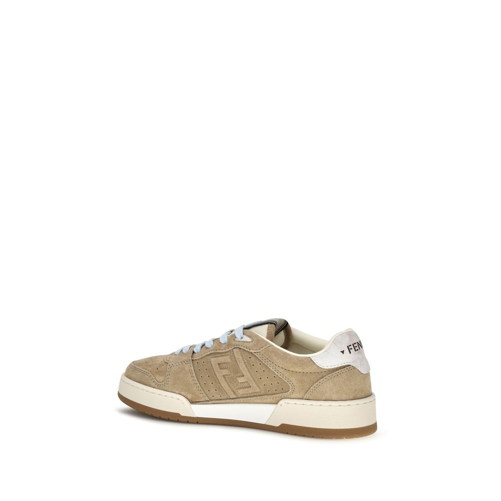Baskets Fendi en caoutchouc beige