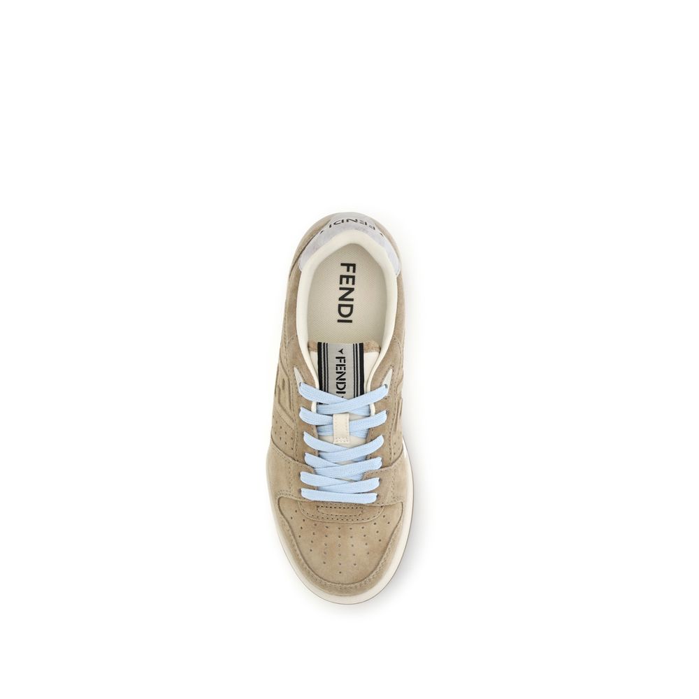 Baskets Fendi en caoutchouc beige