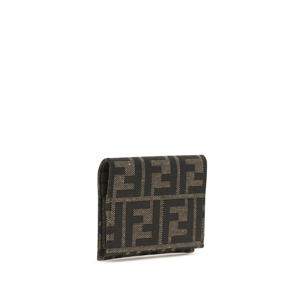 Portefeuille Fendi en polyester marron