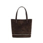 Valentino Garavani Brown Calf Leather Bos Taurus Shoulder Bag