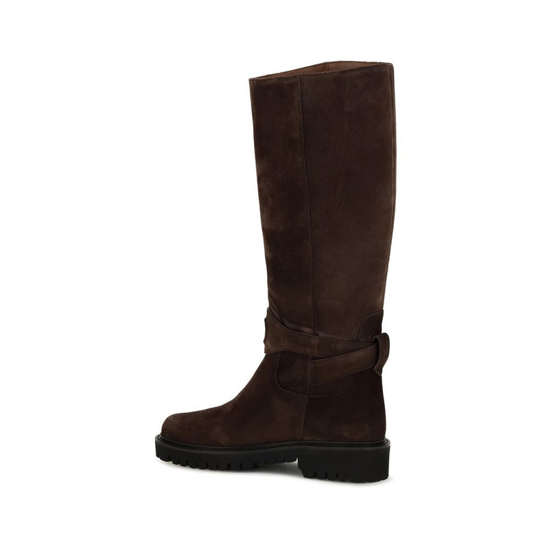 Valentino Garavani Brown Suede Leather Boots