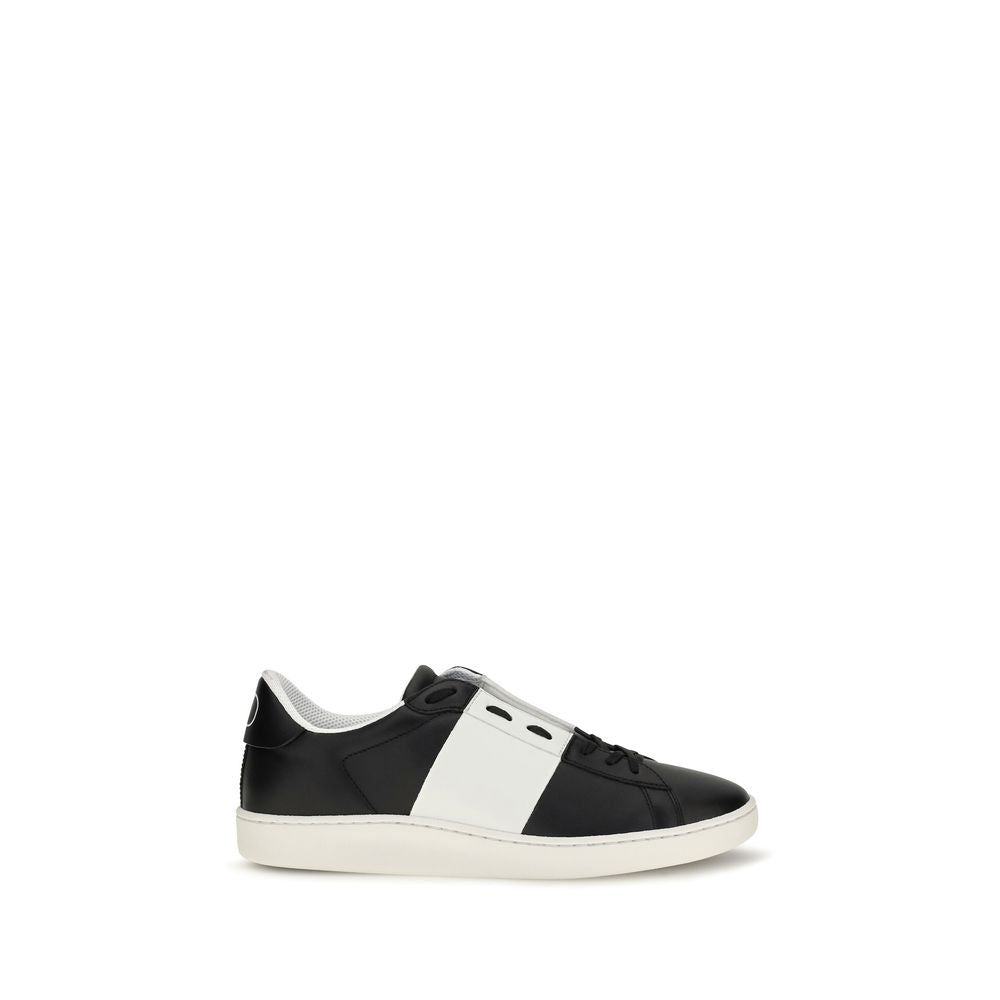 Baskets Valentino Garavani en cuir de veau noir Bos Taurus