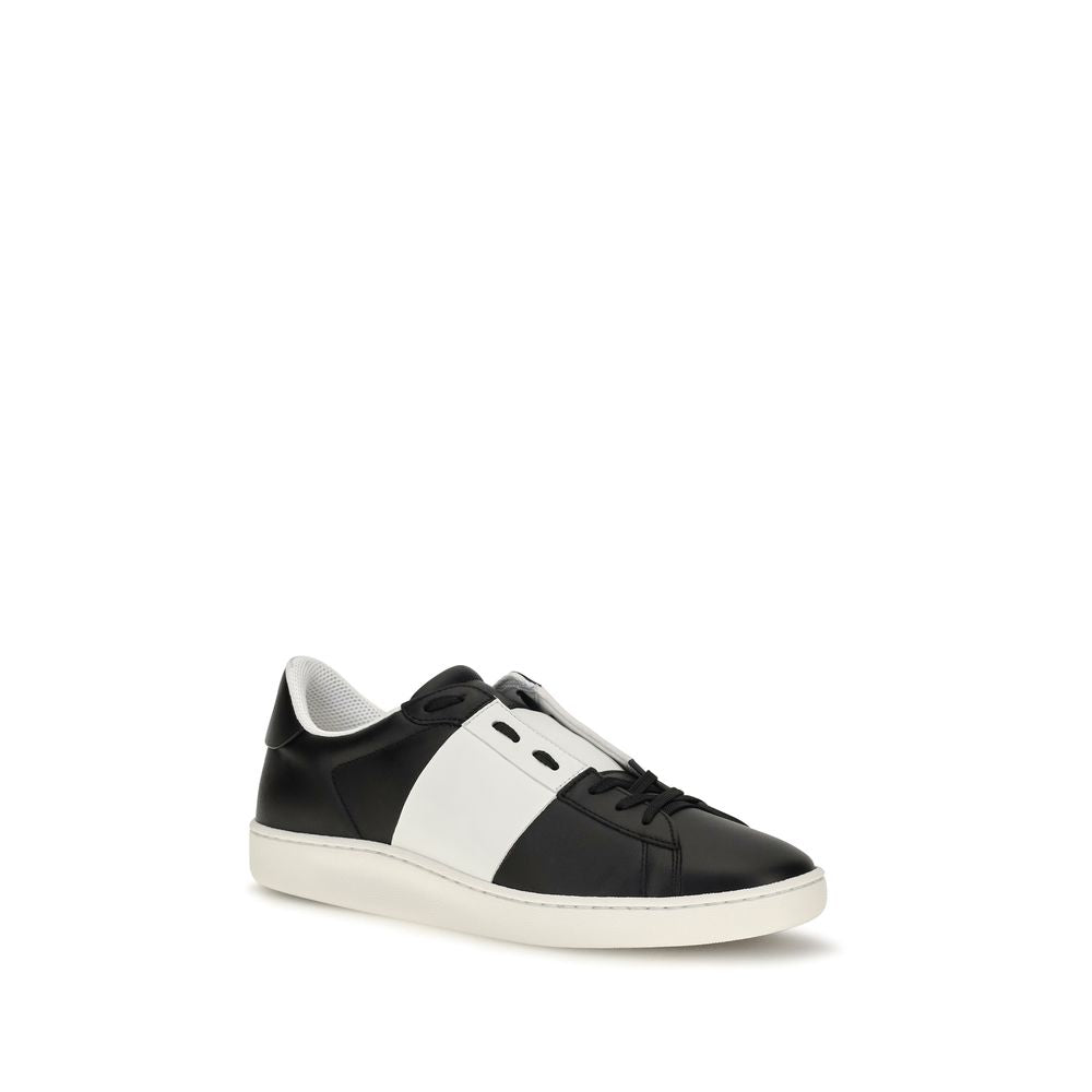 Baskets Valentino Garavani en cuir de veau noir Bos Taurus