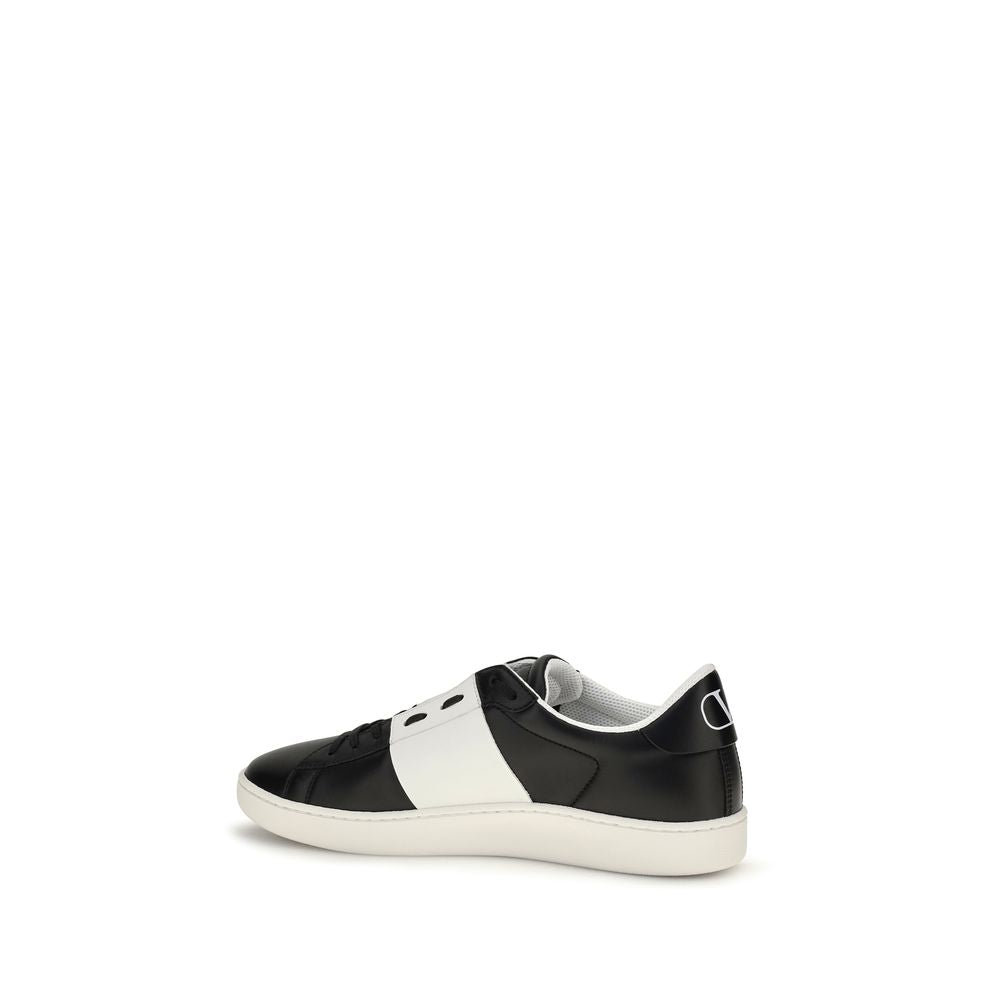 Baskets Valentino Garavani en cuir de veau noir Bos Taurus
