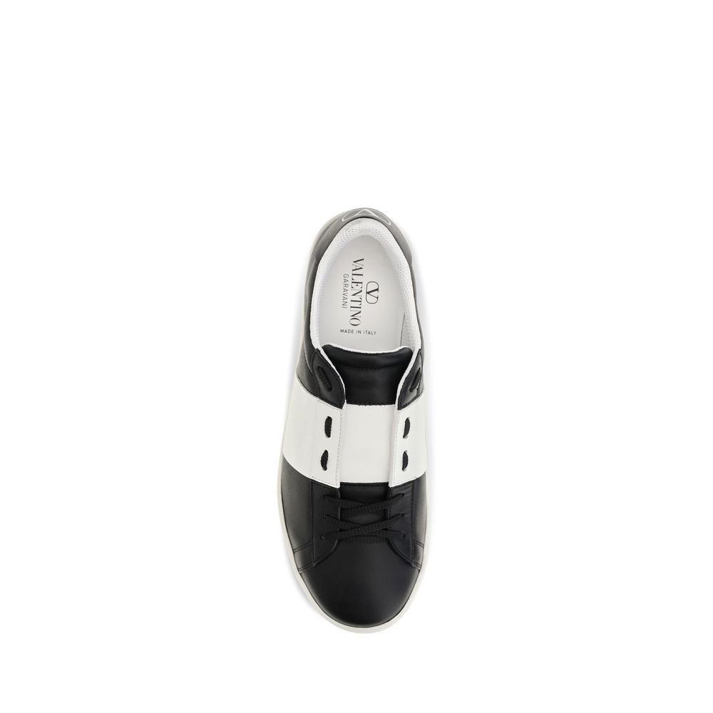 Baskets Valentino Garavani en cuir de veau noir Bos Taurus