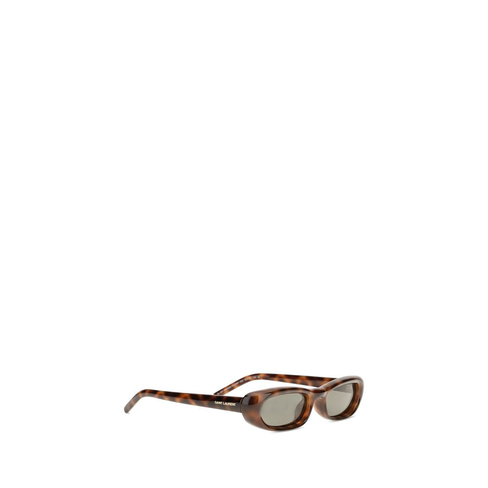 Lunettes de soleil Saint Laurent en acétate marron