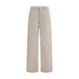 Jean Fendi en denim de coton beige