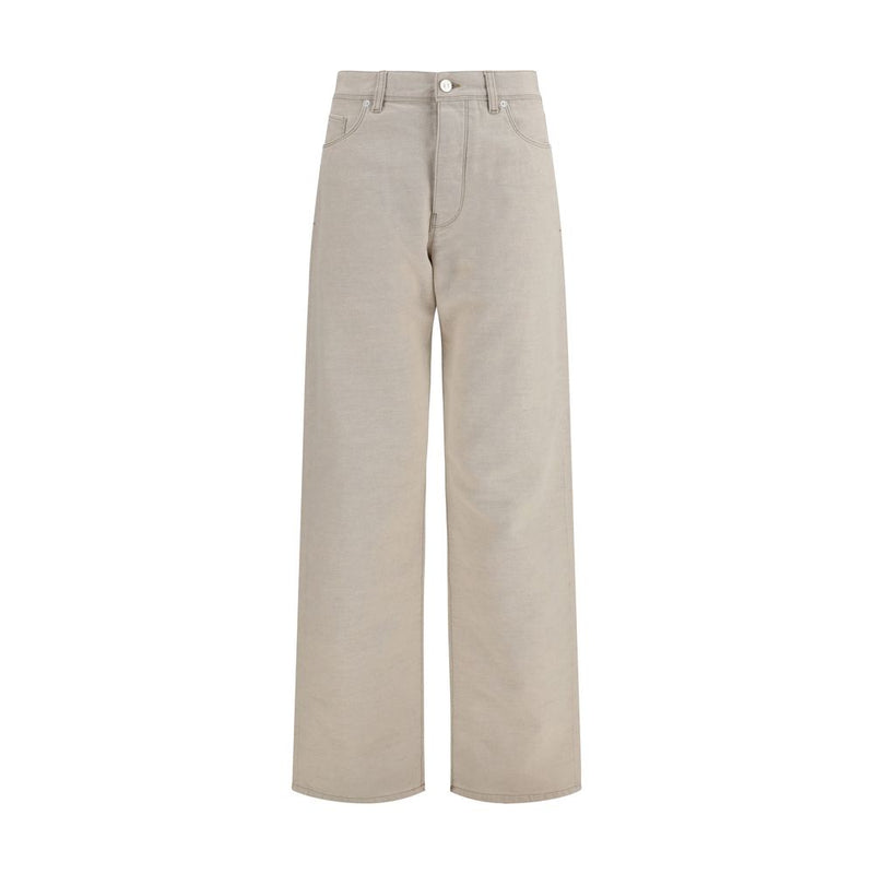 Fendi Beige Cotton Jeans Denim