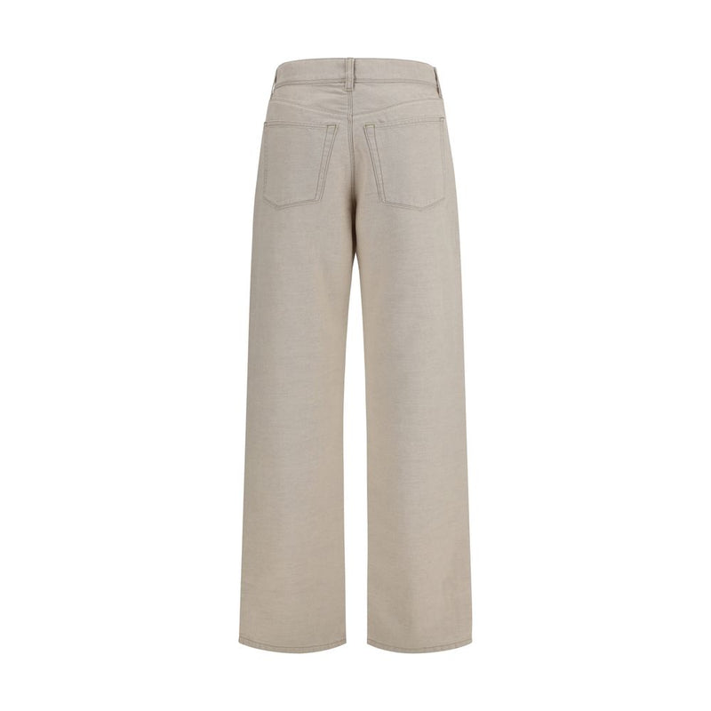 Fendi Beige Cotton Jeans Denim