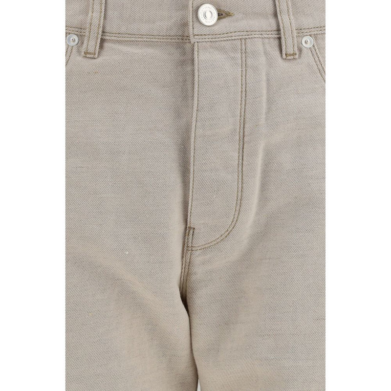 Fendi Beige Cotton Jeans Denim