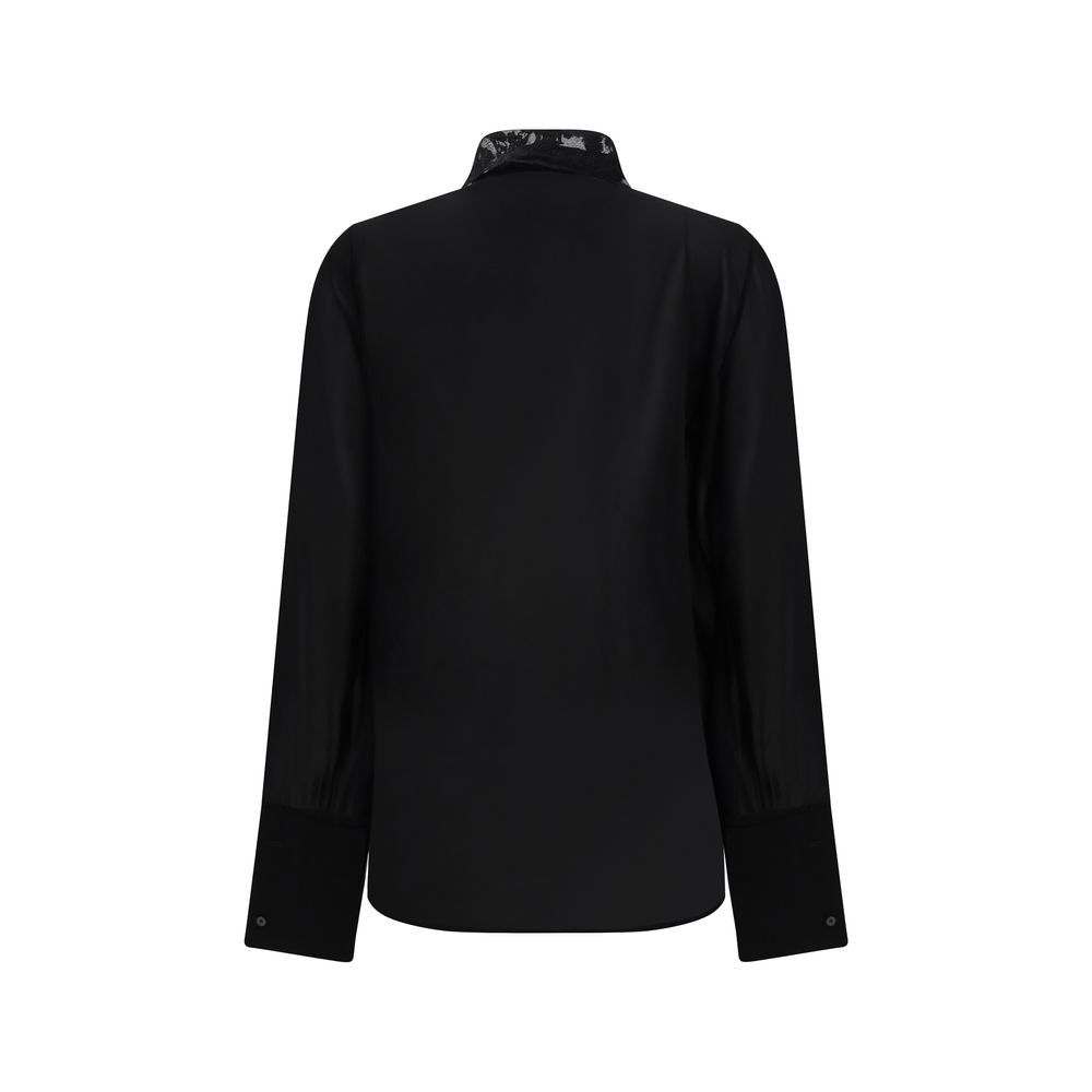 Chemisier Fendi en soie noire