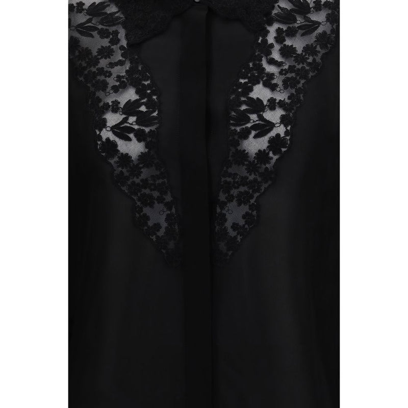 Fendi Black Silk Blouse